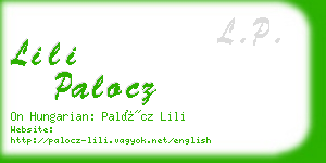 lili palocz business card